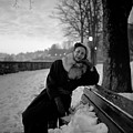 Winter evening portrait
